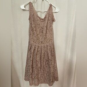Elegant Lace Dress in Mauve (perfect for a bridesmaid)